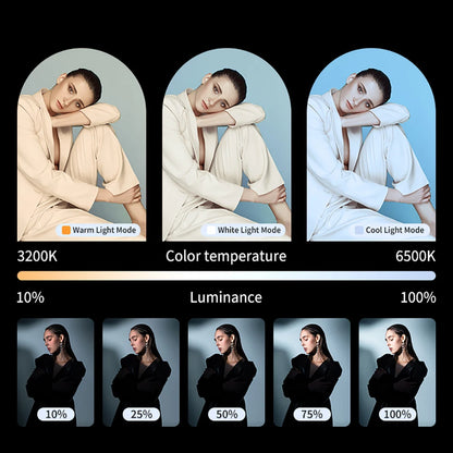 Mini clip d'éclairage LED RVB – Éclairage compact pour vlogs, selfies et vidéos