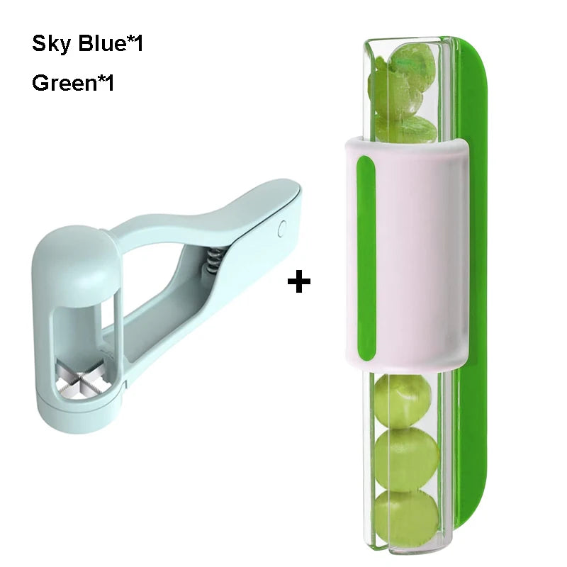 Multi-Function Tomato and Grape Cutter for Fruit and Salad Prep